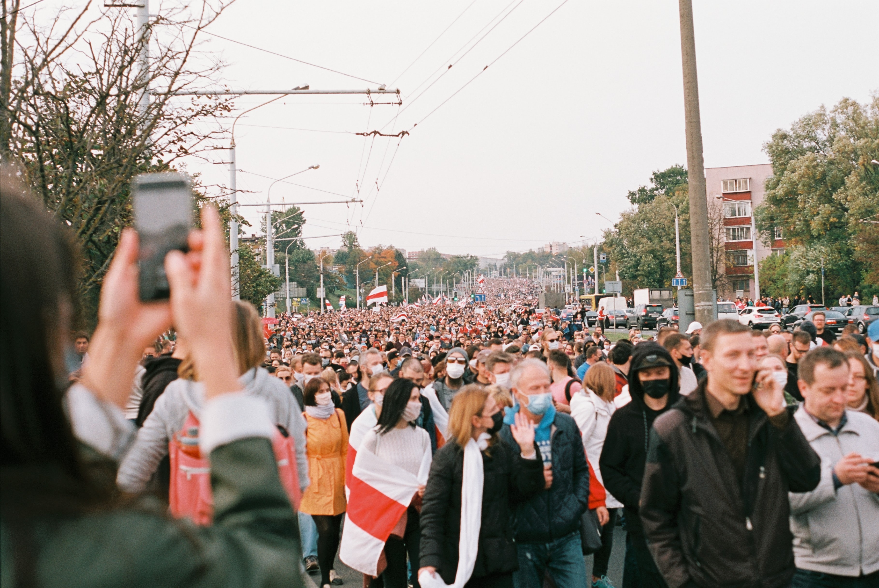صورة المحتجين السياسيين في بيلاروسيا